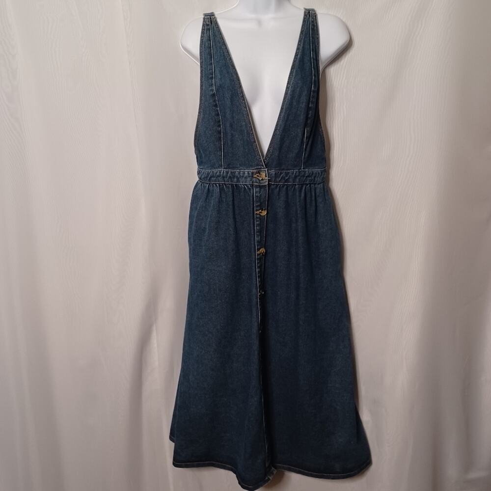 URBAN OUTFITTERS Women's Denim Overalls Midi Dress. M